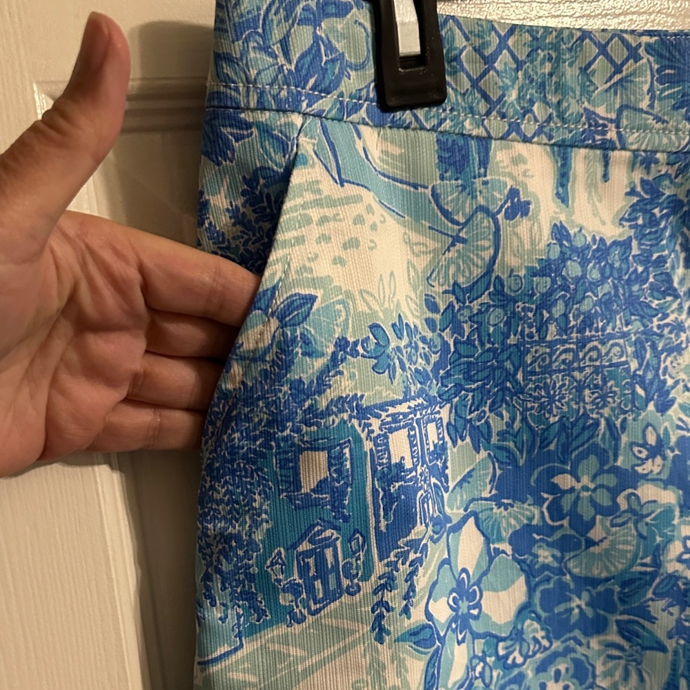 Blue and White Floral Women Skort - Picture 10 of 10